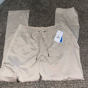 Healing Hands Beige Drawstring Scrub Pants